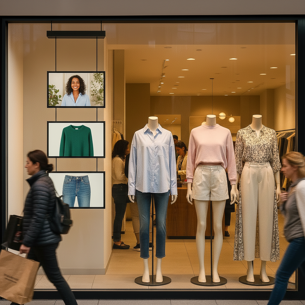 escaparate multiple colgante